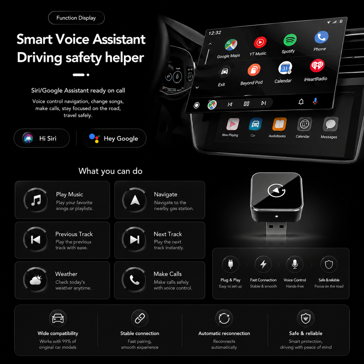 DriveSync™ Wireless CarPlay Adapter