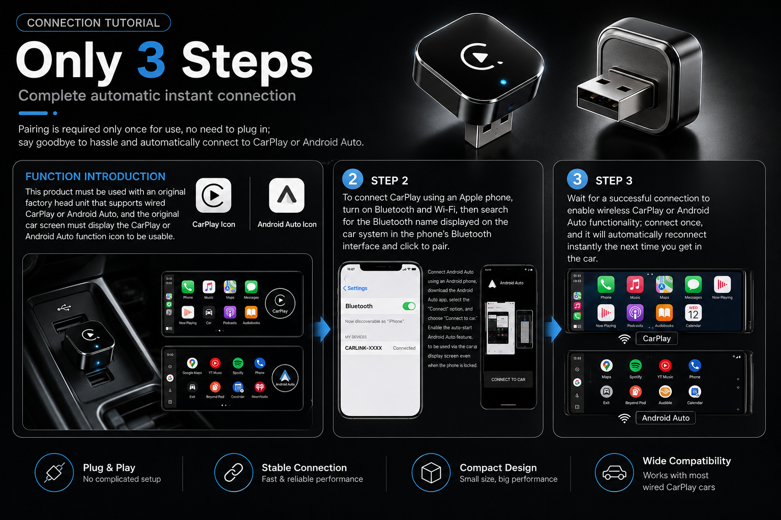 DriveSync™ Wireless CarPlay Adapter